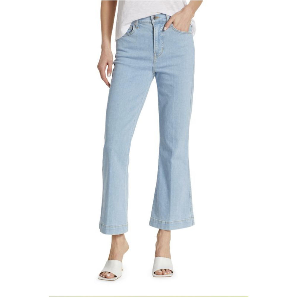NWOT Veronica Beard Carson High-Rise Ankle Flare Jeans Size 30 Blue Ridge #9K509